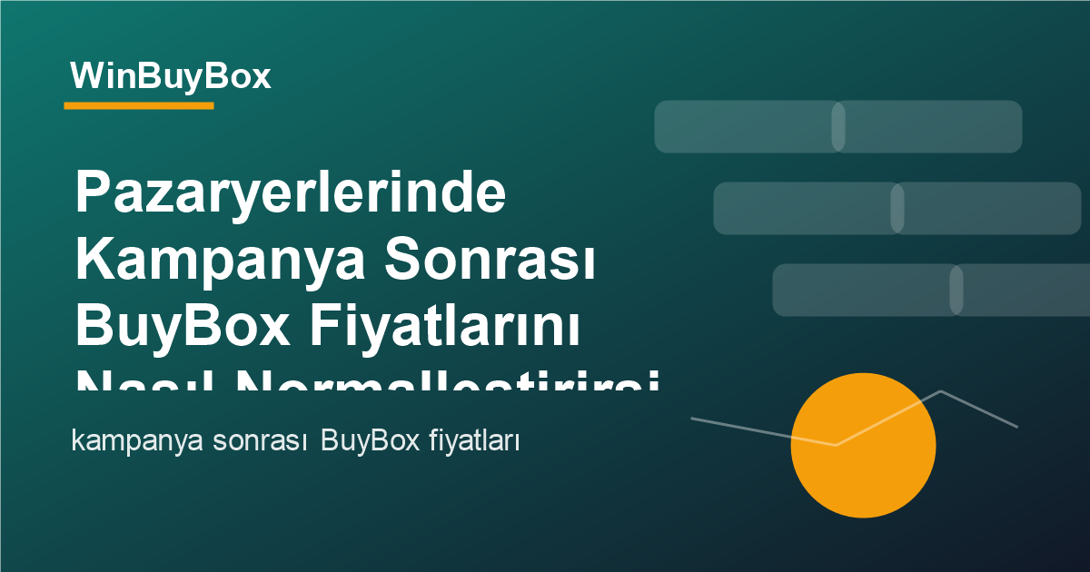 Kampanya sonrası BuyBox fiyat normalleştirme