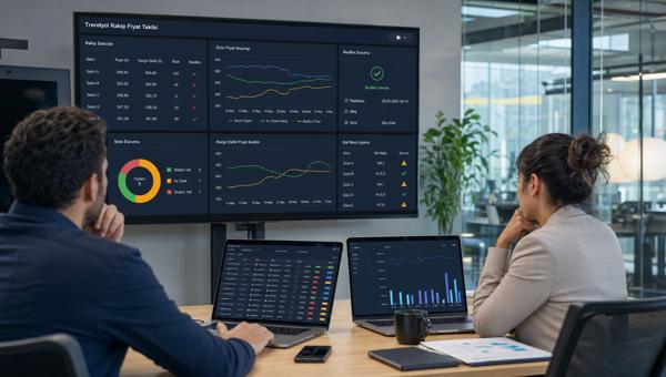 Trendyol rakip fiyat takibi dashboardunu inceleyen e-ticaret fiyatlandırma ekibi